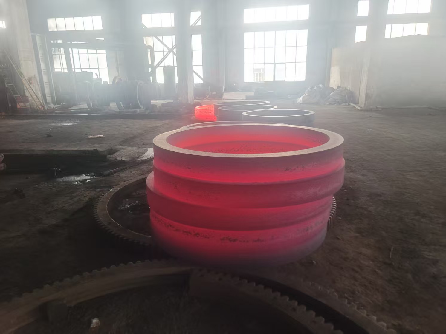 Large Steel Forging Forged Components Forging Wheel Parts