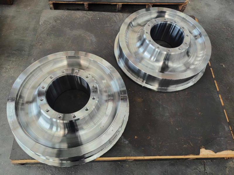 Open die forging crane wheel forgings AISI4340